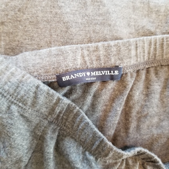 Brandy Melville Heather Gray Jersey Maxi Skirt - Picture 5 of 5